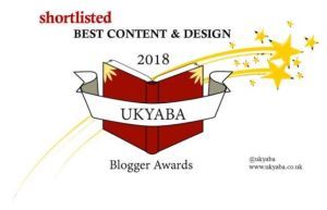 Shortlisted for the Best Content and Design award in the UKYABA's Blogger Award 2018. Redirects to the UKYABA website